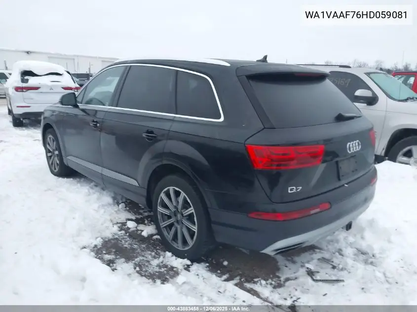 WA1VAAF76HD059081 2017 Audi Q7 3.0T Premium