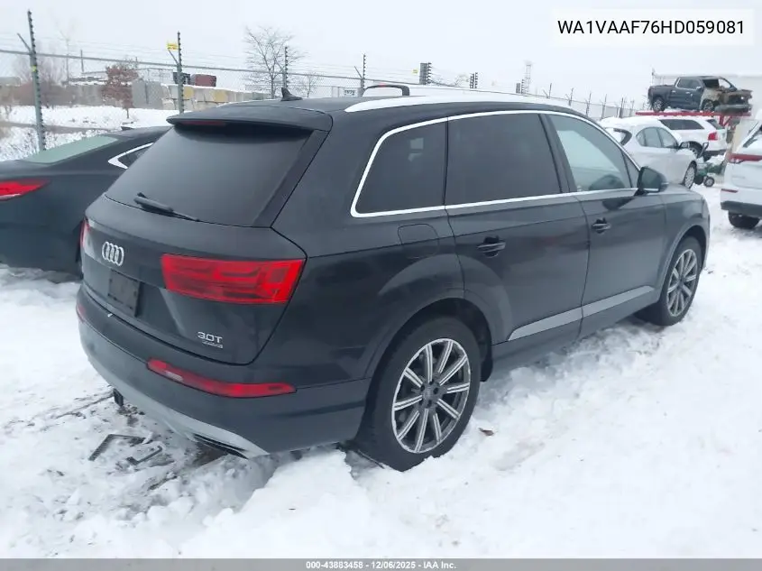 WA1VAAF76HD059081 2017 Audi Q7 3.0T Premium