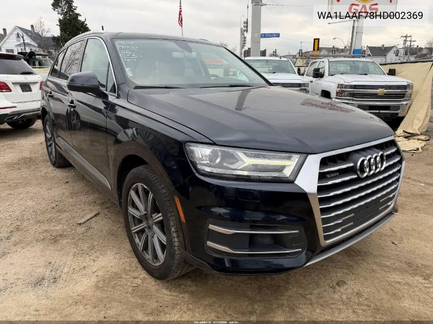 WA1LAAF78HD002369 2017 Audi Q7 3.0T Premium