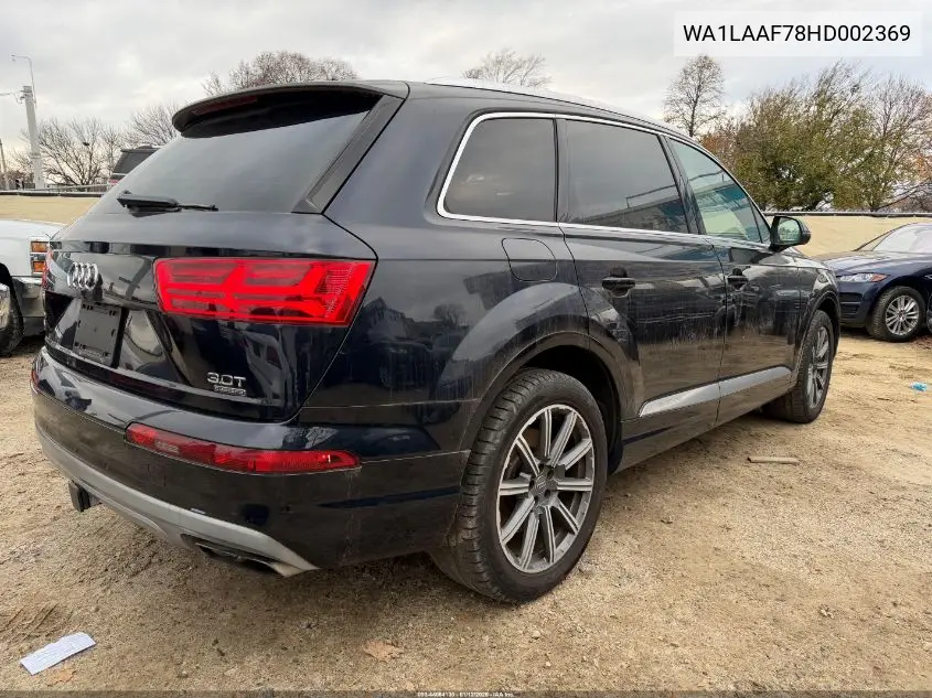 WA1LAAF78HD002369 2017 Audi Q7 3.0T Premium