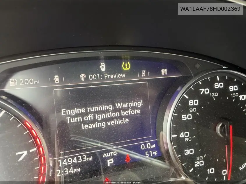 WA1LAAF78HD002369 2017 Audi Q7 3.0T Premium