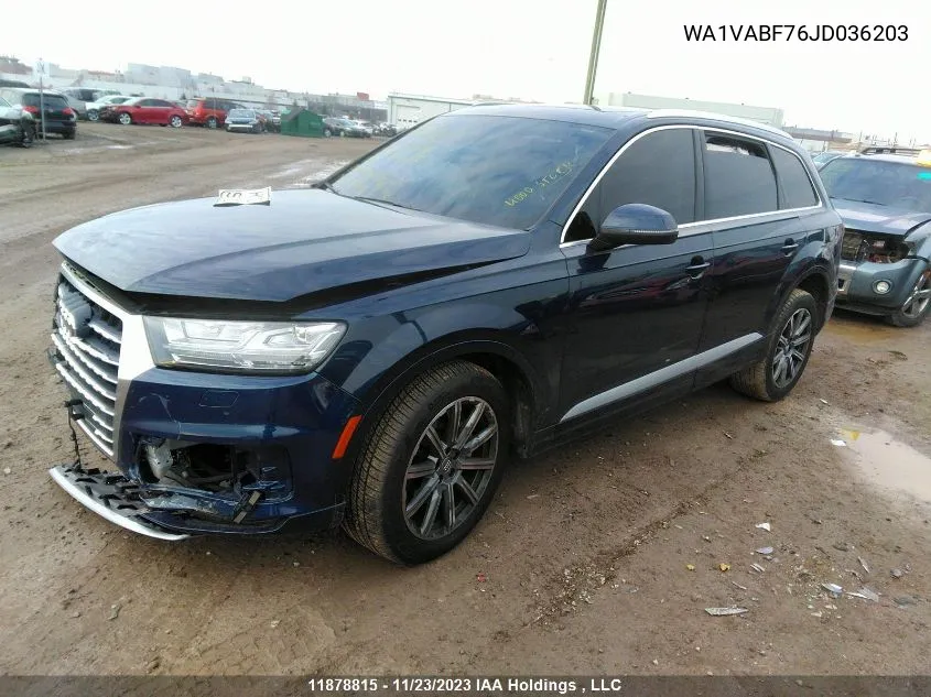 2018 Audi Q7 Technik VIN: WA1VABF76JD036203 Lot: 11878815