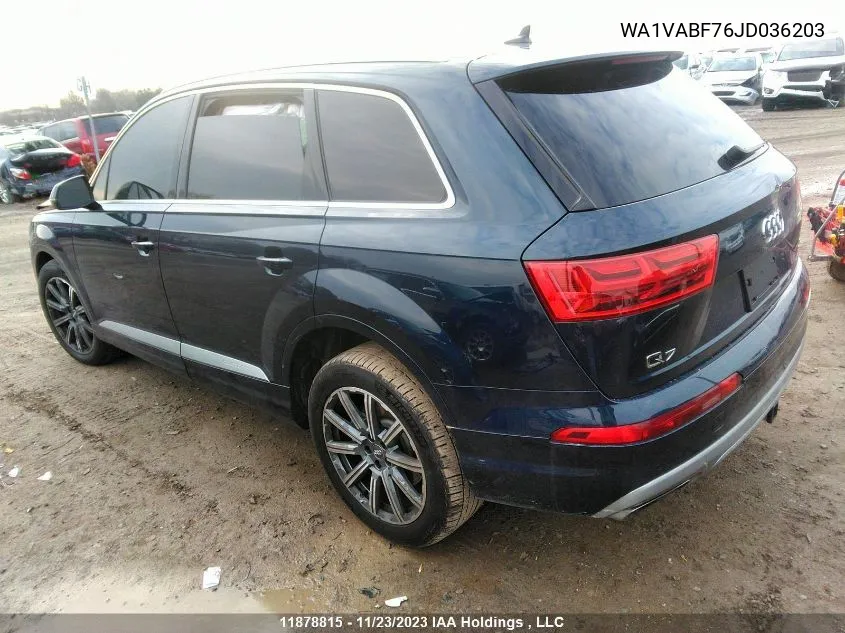 2018 Audi Q7 Technik VIN: WA1VABF76JD036203 Lot: 11878815