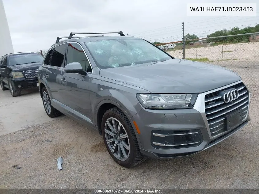 2018 Audi Q7 2.0T Premium VIN: WA1LHAF71JD023453 Lot: 39697872