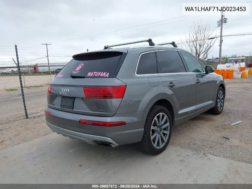 2018 Audi Q7 2.0T Premium VIN: WA1LHAF71JD023453 Lot: 39697872