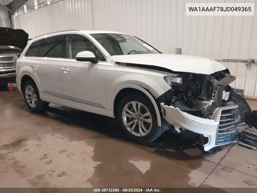 WA1AAAF78JD049365 2018 Audi Q7 3.0T Premium