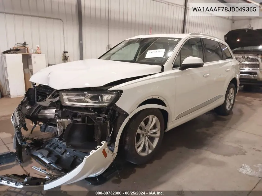 WA1AAAF78JD049365 2018 Audi Q7 3.0T Premium