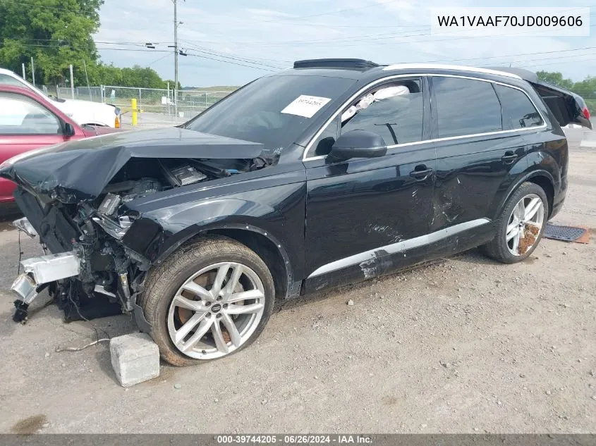 2018 Audi Q7 3.0T Premium VIN: WA1VAAF70JD009606 Lot: 39744205