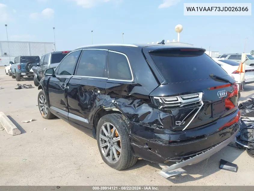 WA1VAAF73JD026366 2018 Audi Q7 3.0T Premium