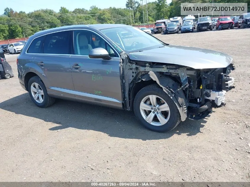 WA1AHBF72JD014970 2018 Audi Q7 2.0T Premium