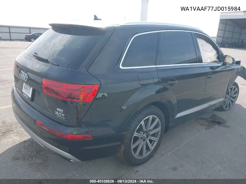 2018 Audi Q7 Prestige VIN: WA1VAAF77JD015984 Lot: 40338826