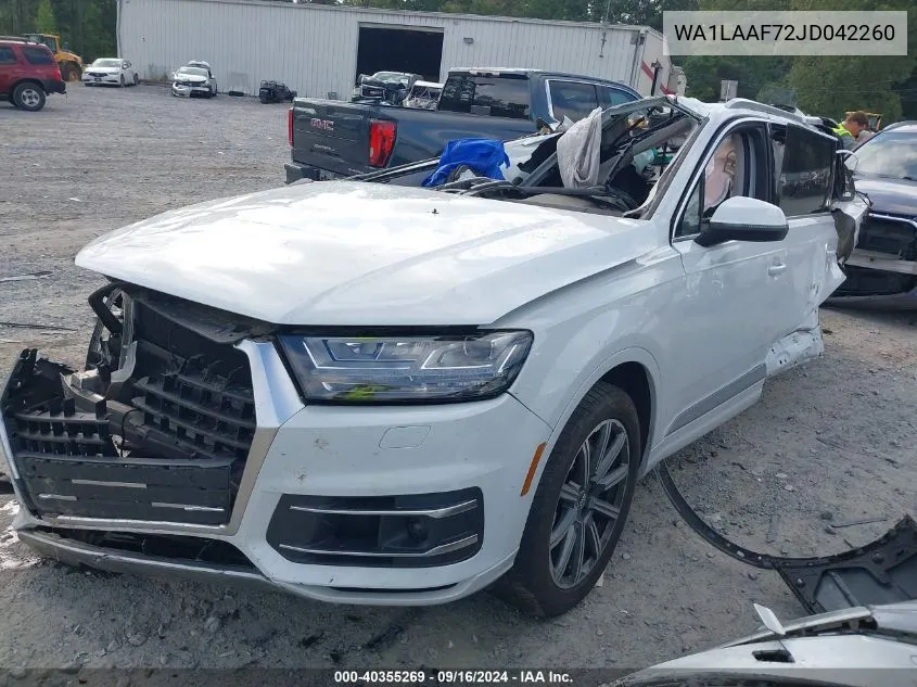 WA1LAAF72JD042260 2018 Audi Q7 3.0T Premium