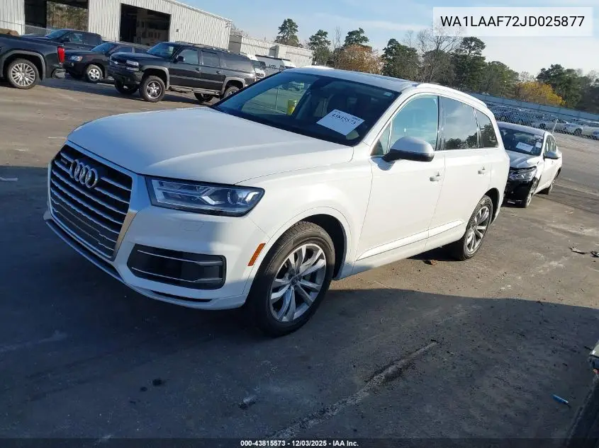 WA1LAAF72JD025877 2018 Audi Q7 3.0T Premium