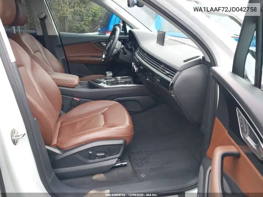 WA1LAAF72JD042758 2018 Audi Q7 3.0T Premium