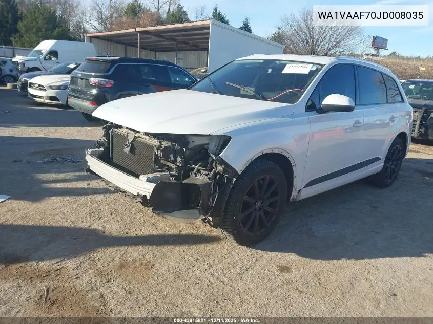 WA1VAAF70JD008035 2018 Audi Q7 3.0T Premium