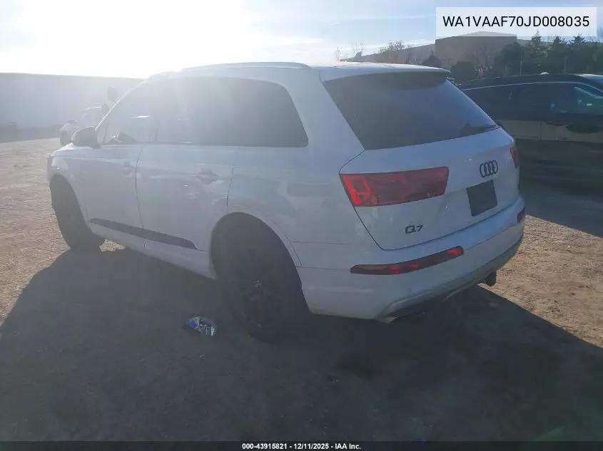 WA1VAAF70JD008035 2018 Audi Q7 3.0T Premium