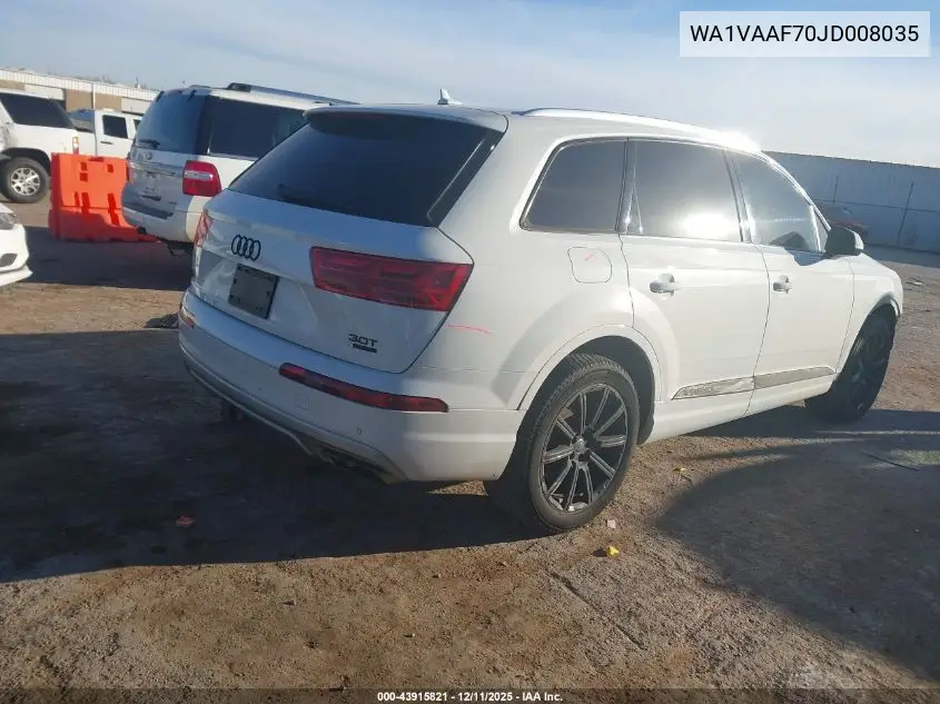 WA1VAAF70JD008035 2018 Audi Q7 3.0T Premium