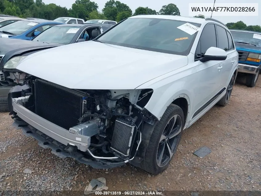 WA1VAAF77KD028266 2019 Audi Q7 Prestige