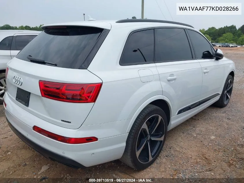 2019 Audi Q7 Prestige VIN: WA1VAAF77KD028266 Lot: 39713519