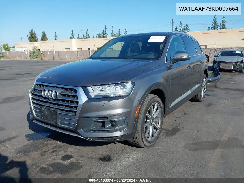 WA1LAAF73KD007664 2019 Audi Q7 55 Premium/55 Se Premium