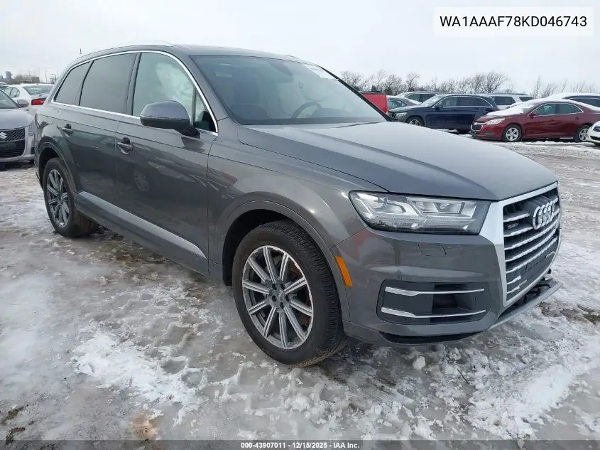 WA1AAAF78KD046743 2019 Audi Q7 55 Premium/55 Se Premium
