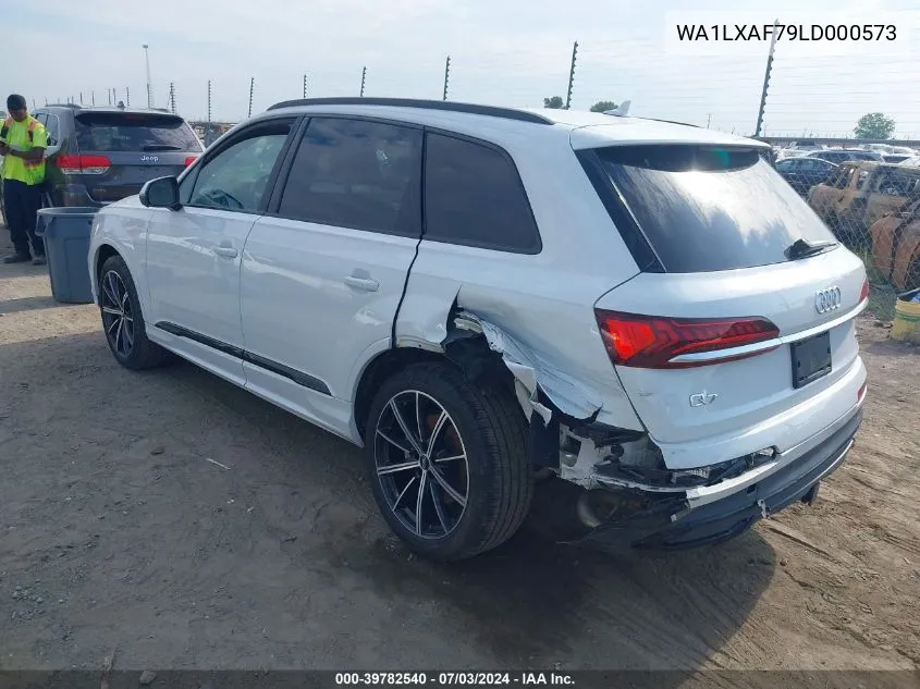 2020 Audi Q7 Premium Plus 55 Tfsi Quattro Tiptronic VIN: WA1LXAF79LD000573 Lot: 39782540