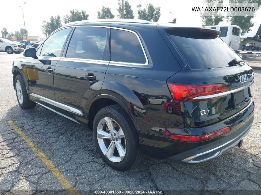 WA1AXAF72LD003676 2020 Audi Q7 Premium 55 Tfsi Quattro Tiptronic