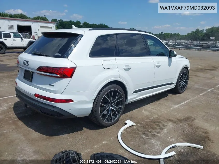 WA1VXAF79MD032093 2021 Audi Q7 Prestige 55 Tfsi Quattro Tiptronic