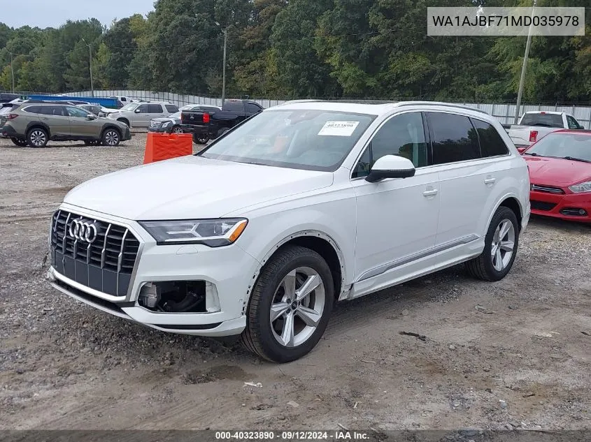 WA1AJBF71MD035978 2021 Audi Q7 Premium