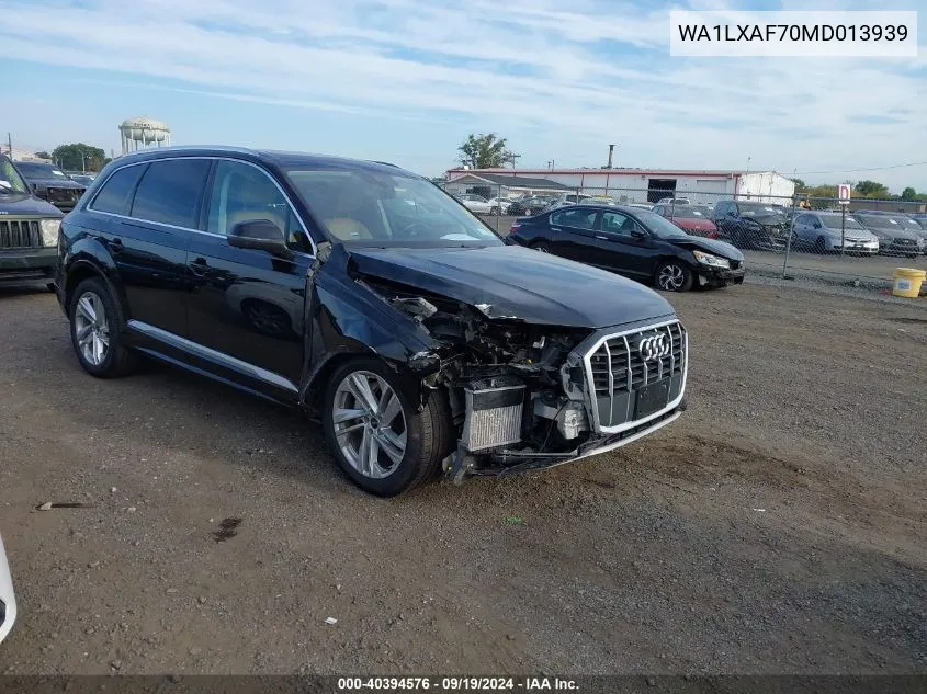 WA1LXAF70MD013939 2021 Audi Q7 Premium Plus 55 Tfsi Quattro Tiptronic