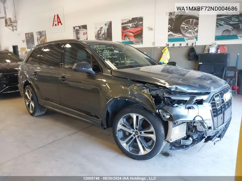 WA1MXBF72ND004686 2022 Audi Q7