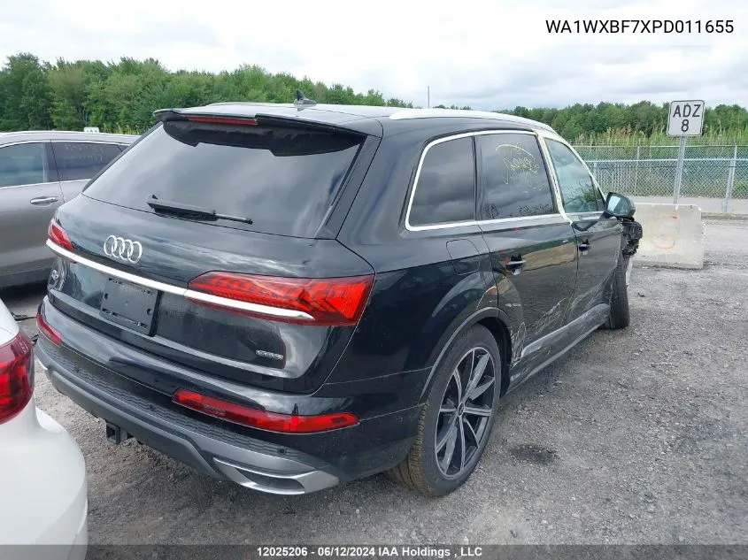 WA1WXBF7XPD011655 2023 Audi Q7