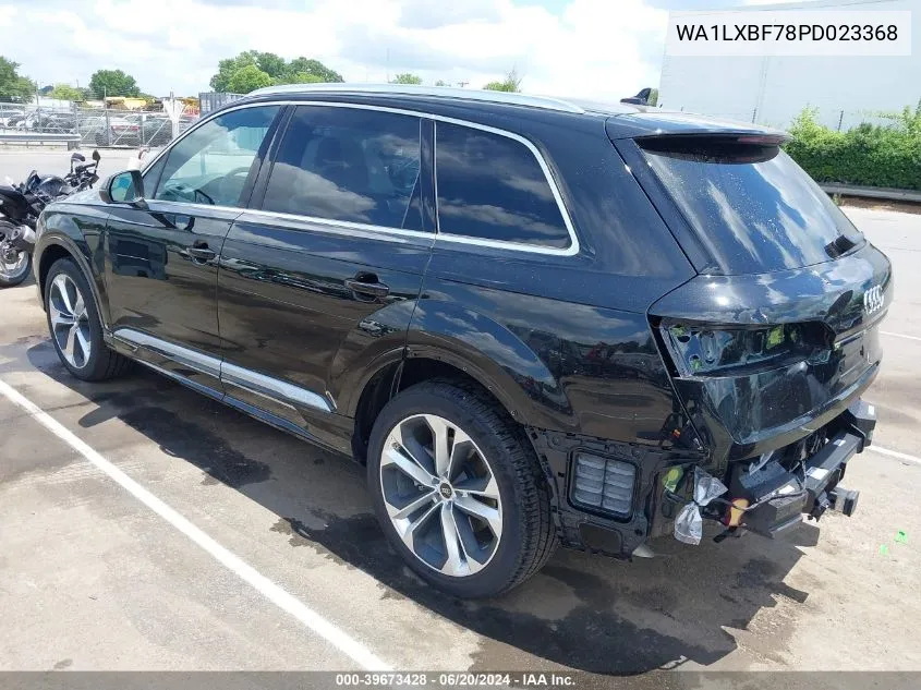 2023 Audi Q7 Premium Plus 55 Tfsi Quattro Tiptronic VIN: WA1LXBF78PD023368 Lot: 39673428