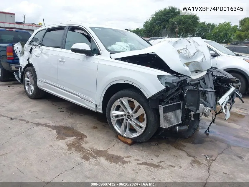 2023 Audi Q7 Prestige 55 Tfsi Quattro Tiptronic VIN: WA1VXBF74PD016345 Lot: 39687432