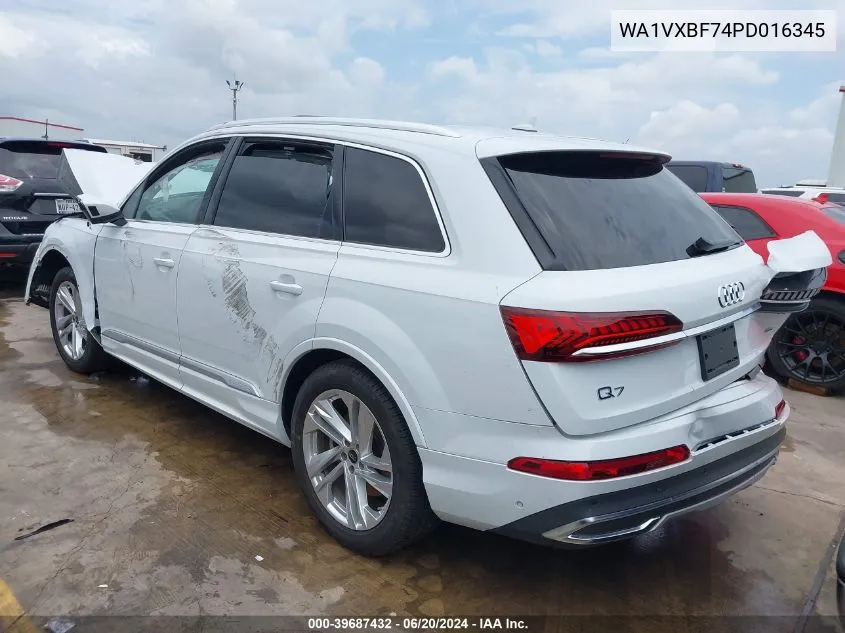 2023 Audi Q7 Prestige 55 Tfsi Quattro Tiptronic VIN: WA1VXBF74PD016345 Lot: 39687432