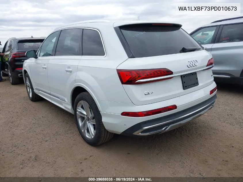 2023 Audi Q7 Premium Plus 55 Tfsi Quattro Tiptronic VIN: WA1LXBF73PD010673 Lot: 39688035