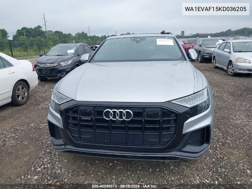 WA1EVAF15KD036205 2019 Audi Q8 55 Premium