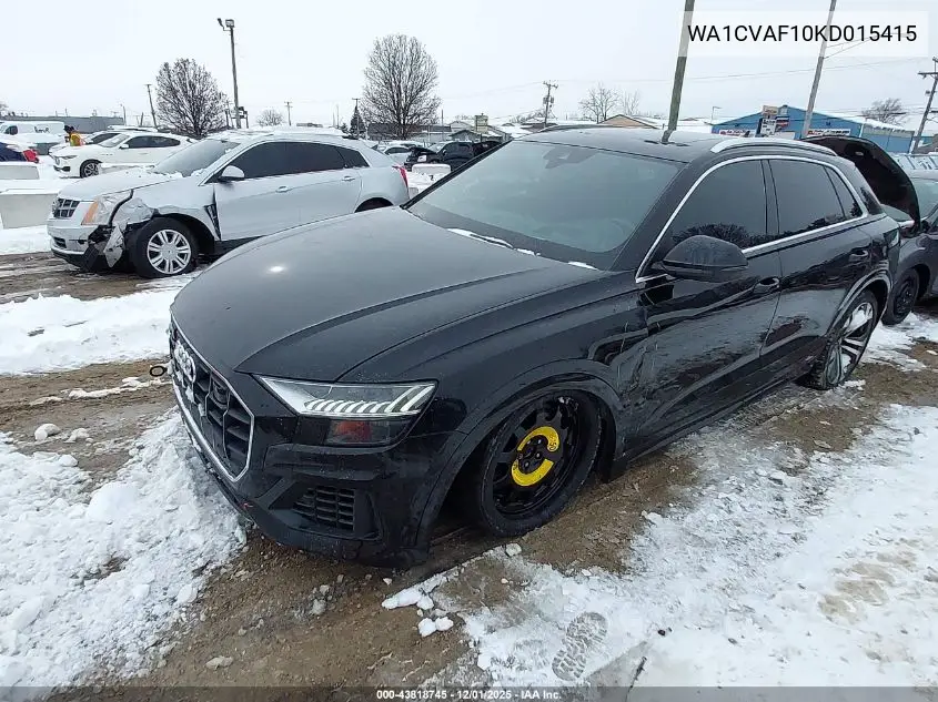 WA1CVAF10KD015415 2019 Audi Q8 55 Premium