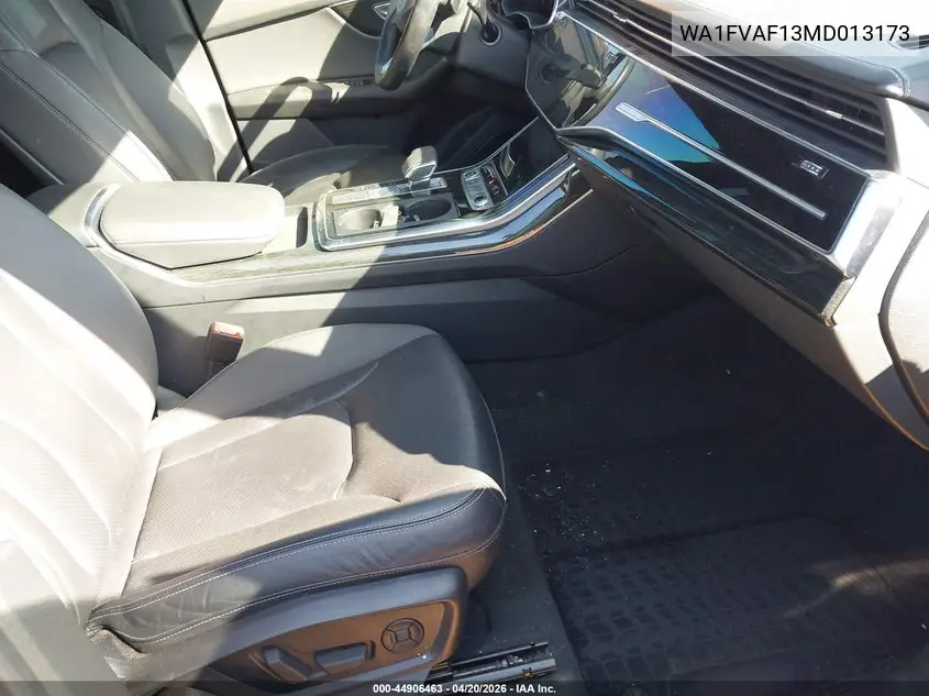 2021 Audi Q8 Prestige 55 Tfsi Quattro Tiptronic VIN: WA1FVAF13MD013173 Lot: 44906463