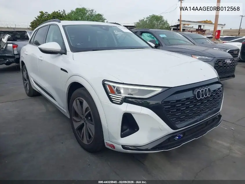 WA14AAGE0RB012568 2024 Audi Q8 E-Tron Premium Quattro