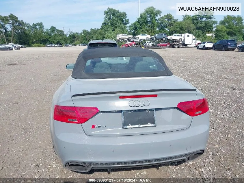 2015 Audi Rs 5 4.2 VIN: WUAC6AFHXFN900028 Lot: 39893121