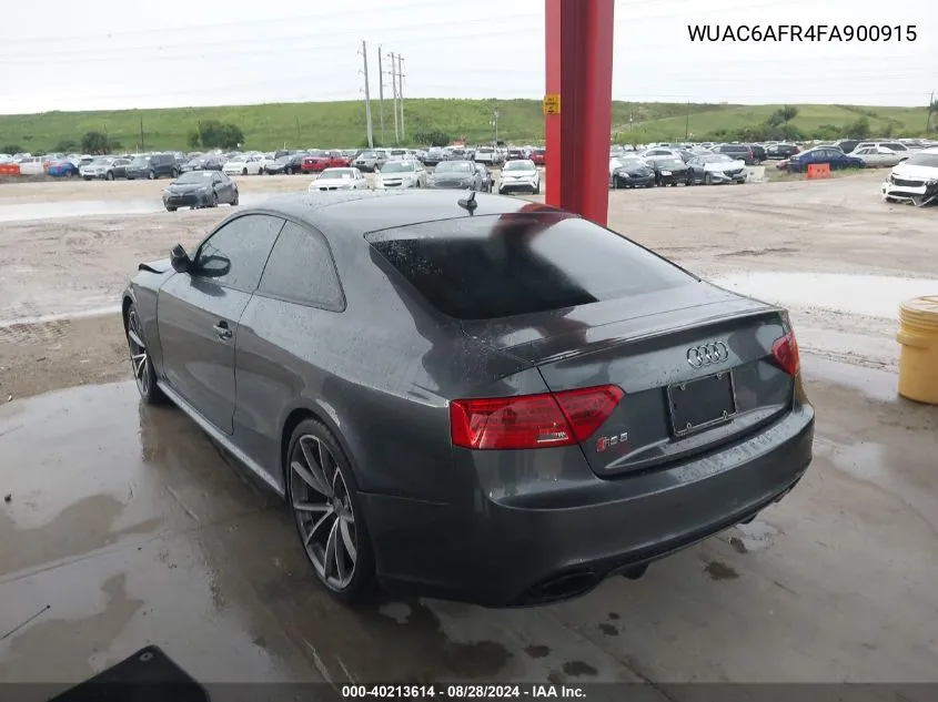 2015 Audi Rs 5 4.2 VIN: WUAC6AFR4FA900915 Lot: 40213614