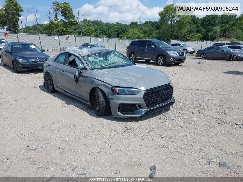 2018 Audi Rs 5 2.9T VIN: WUAPWAF59JA905244 Lot: 39919993