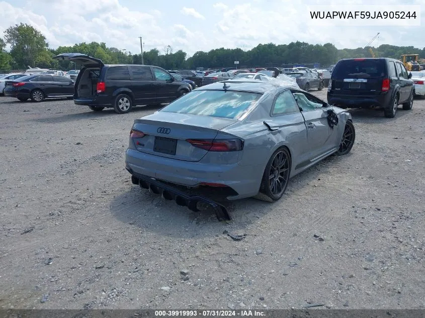 2018 Audi Rs 5 2.9T VIN: WUAPWAF59JA905244 Lot: 39919993