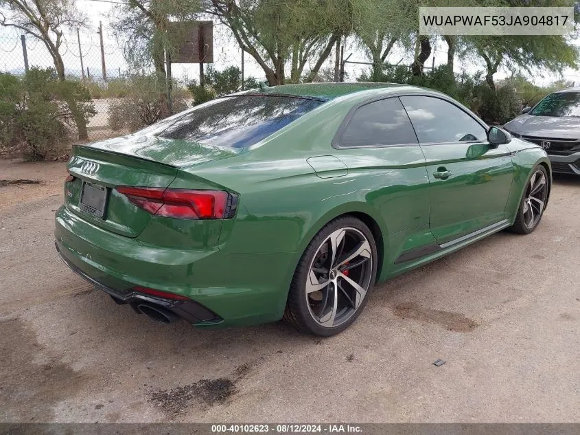 WUAPWAF53JA904817 2018 Audi Rs 5 2.9T