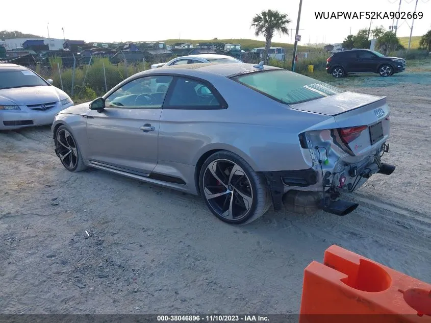 WUAPWAF52KA902669 2019 Audi Rs 5 2.9T