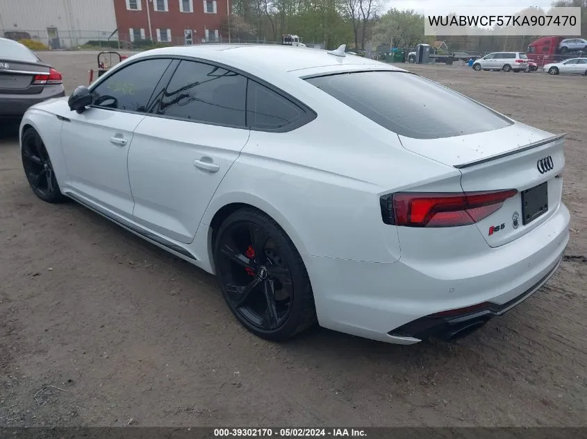 2019 Audi Rs 5 2.9T VIN: WUABWCF57KA907470 Lot: 39302170