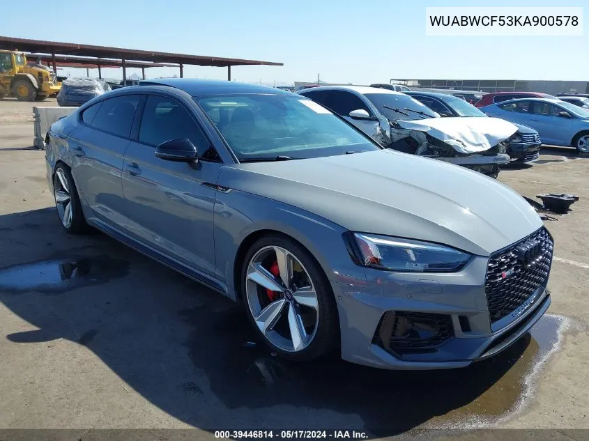 WUABWCF53KA900578 2019 Audi Rs 5 2.9T