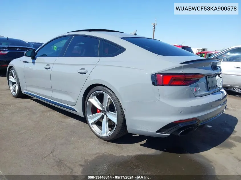 WUABWCF53KA900578 2019 Audi Rs 5 2.9T