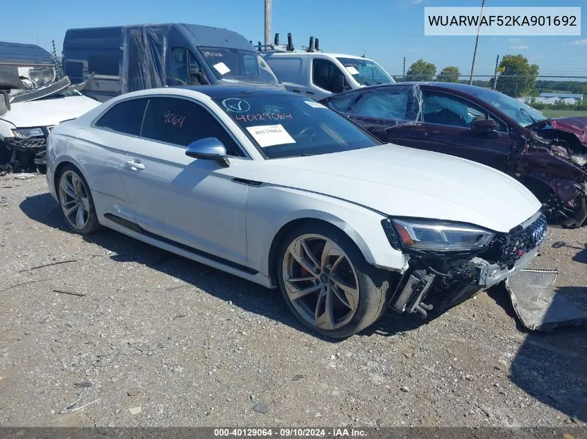 WUARWAF52KA901692 2019 Audi Rs 5 2.9T